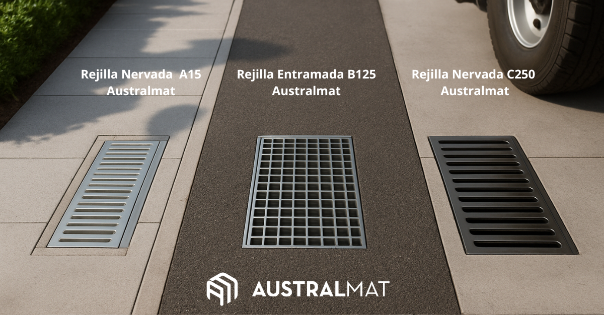 Rejillas para drenaje Australmat: durabilidad y eficiencia en cada proyecto