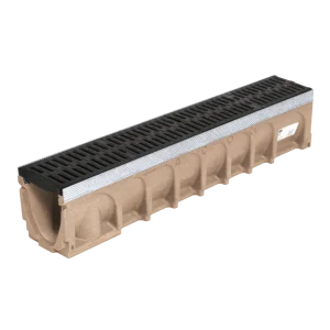 Canal ACO Multidrain de hormigón polímero, disponible en medidas de 100 a 300 mm para drenaje urbano, industrial y tránsito frecuente de Australmat