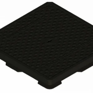 Marco y tapa de fundición dúctil para cámaras auxiliares y telecomunicaciones, disponible en B125, C250, formato doble y versión para hormigonar.