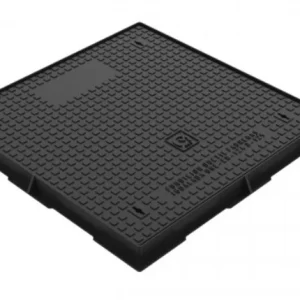 Marco y tapa de fundición dúctil para cámaras auxiliares y telecomunicaciones, disponible en B125, C250, formato doble y versión para hormigonar.