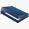 Rejilla S2 para sumidero de 660 × 410 mm, fabricada en acero con pintura anticorrosiva. Disponible en versión fija o abatible.